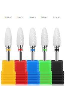 1 件专业陶瓷指甲钻头电动工具配件美甲刀修甲抛光研磨工具用品