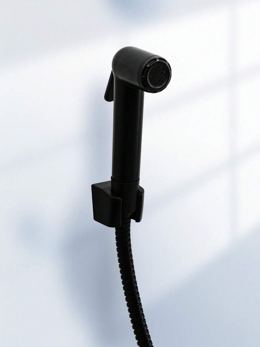 Mueller Filo randloos toilet met bidetsproeier warm/koud 53cm zwart mat