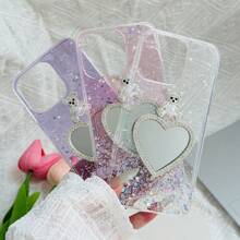 1pc Pink Starry Glitter Rhinestone Teddy Bear Heart Design Phone Case Compatible With IPhone 15 Pro Max, 14 Pro Max, 13 Pro Max, 12 Pro Max, 11 Pro Max, XS Max, Compatible With Samsung S23, S22, S21, Compatible With OPPO A54, Compatible With Vivo Y21, Compatible With Redmi Note 9, Compatible With Huawei P50,International Version, Not The Domestic Version - Pink - View 10