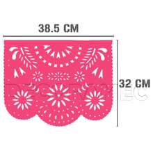 DECORAMEC PAPER CRAFT Papel Picado Enramada Destellos Tira de Plastico Picado DECORAMEC decoracion para toda ocasion - Multicolor - Ver 4