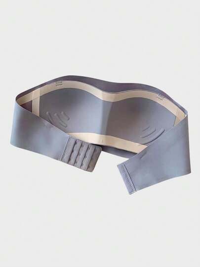 1pc Seamless Wireless Lightly Padded Bralette For Small Chest Women,Lift & Push Up, Strapless & Backless,Suitable For Flat Chest, Cool Light Blue