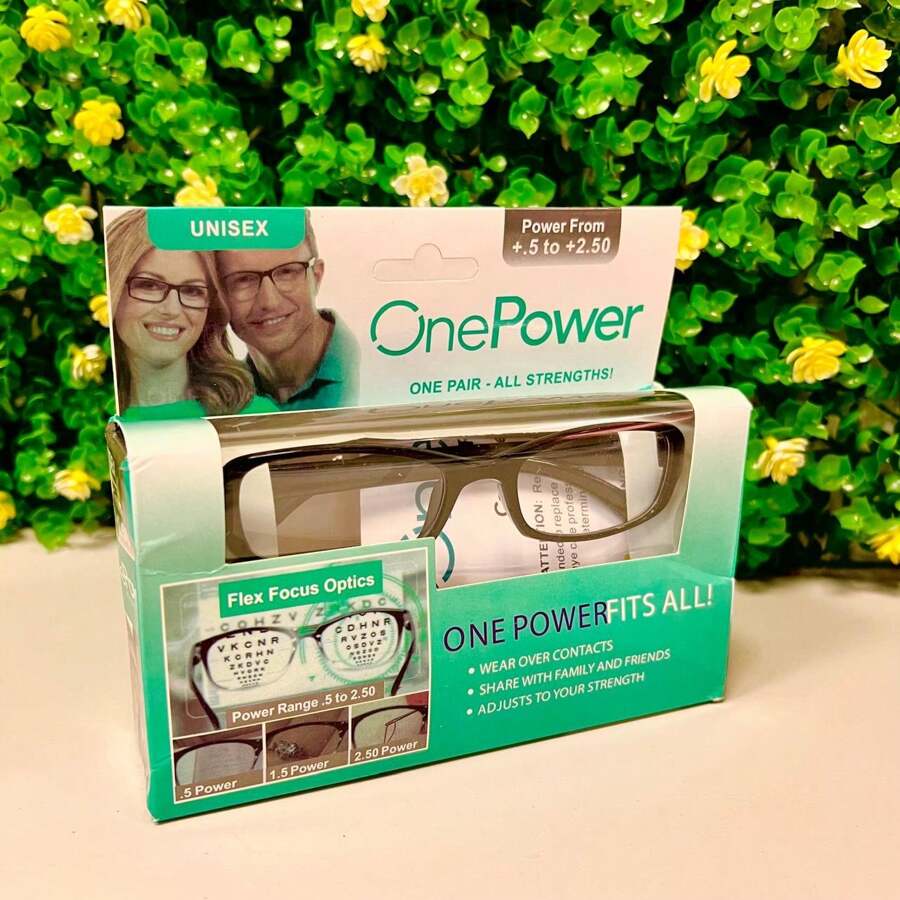 LENTES CON GRADUACION ADAPTABLE  One Power Unisex - Negro - Ver 1