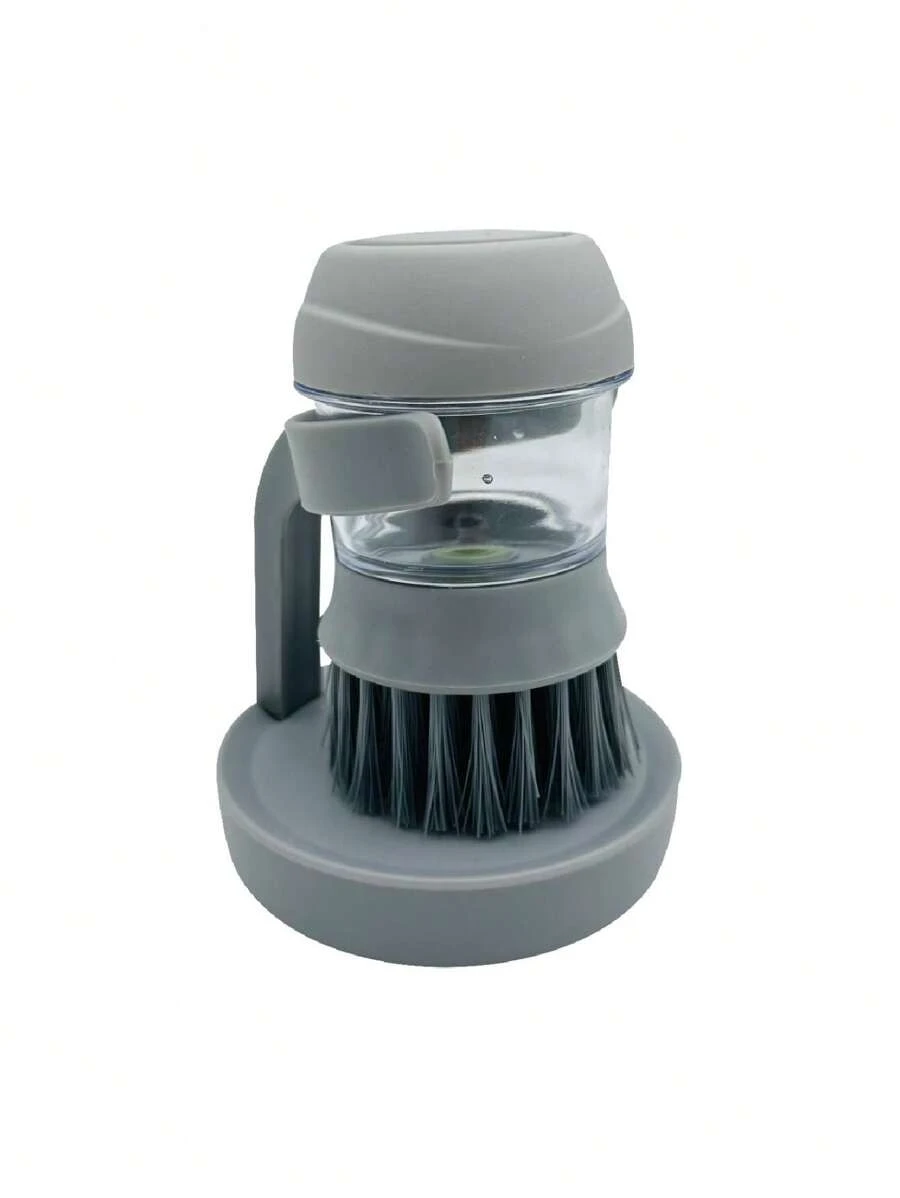 Cepillo con dispensador de jabón y base - Gris - Ver 1