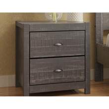 Solid Wood Night Stand, Bedside Table, End Table, Desk With Drawers For Living Room, Bedroom (Grey)