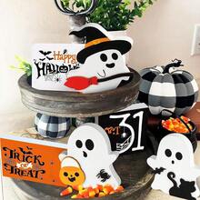1pc Creative White Cute Ghost Decor For Halloween Home Ornament - Multicolor - View 4