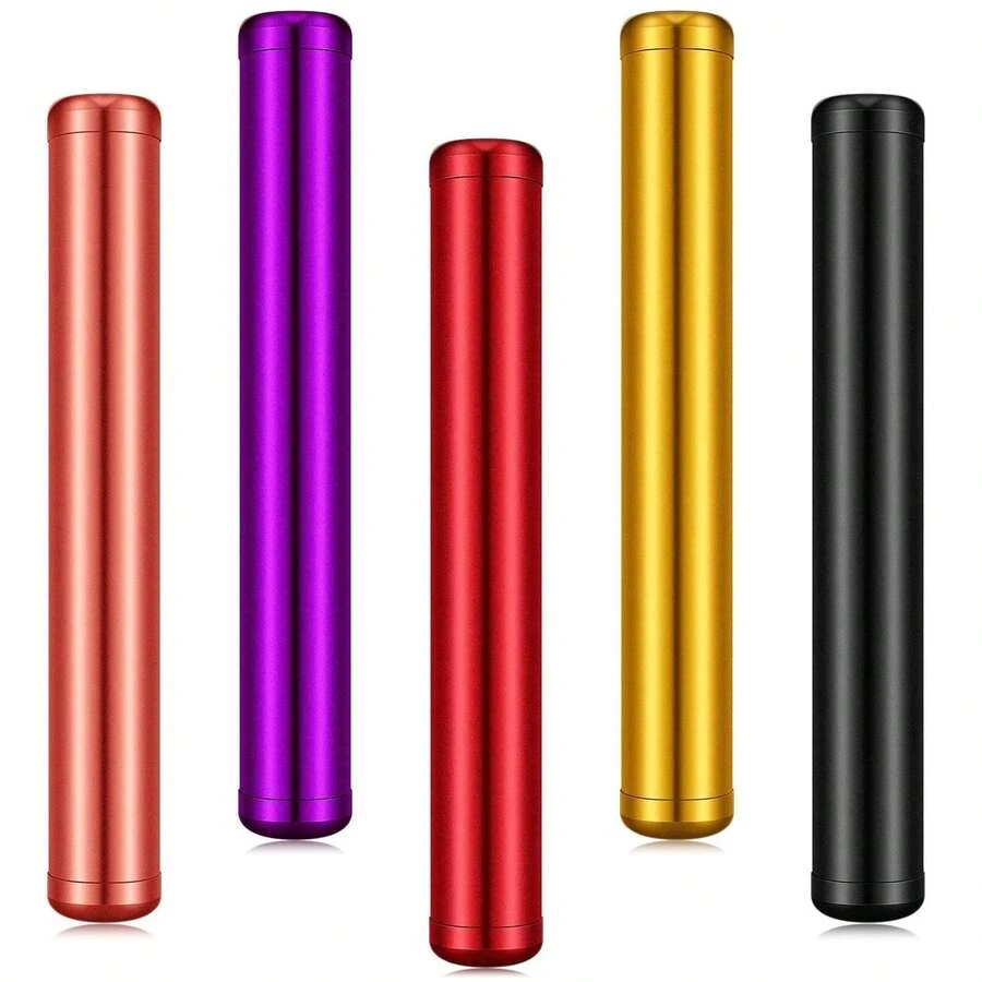 Aluminum Doob Tube Cone Storage Tube Waterproof Airtight For Purse Pocket Travel, 4.5 Inches - Gold - View 1