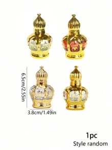 1入組12ml金色滾珠玻璃瓶,適用於旅行精油香氣,隨機款式 - 彩色 - 查看 7