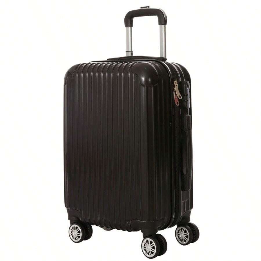 Eagle Small Maple Travel Suitcase P - AS52 Abs W/ 360° Wheels - Black - View 1