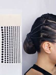 闪亮水钻和珍珠发饰头带，派对、拉丁音乐节的多功能 DIY（随机纸卡底座） - 彩色 - 查看 6