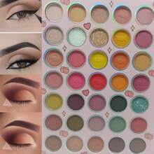 Paleta De Sombras De Ojos  105 COLORES DIFERENTES 12 RUBORES Y ILUMINADORES BRILLANTE KIT DE MAQUILLAJE SOMBRA PROFESIONAL PARA MAQUILLAJE ACCESORIO COSMETICO DE BELLEZA
