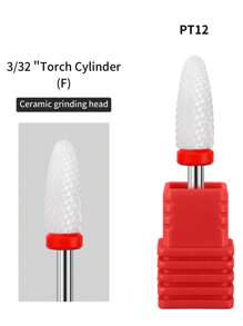 1 件专业陶瓷指甲钻头电动工具配件美甲刀修甲抛光研磨工具用品