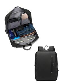MOCHILA EJECUTIVA MULTIFUNCIONAL - Negro - Ver 2