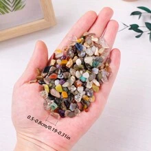 100g/Bag Natural Crystal Colorful Agate Tumbled Stone Crystal Gravels Healing Stone Fish Tank Garden Decorative Stone Divination Home Decoration - Colorful Gravel - View 5