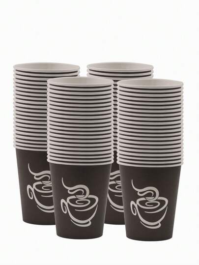 Christmas Decoration 250ml 9 Oz Office Coffee Cups Paper Disposable Hot Cold Beverage Bathroom Cute Water Kitchen Mouthwash Perfect,Disposable Cups>Paper,Coffee Party,Coffee Cups Plastic