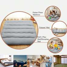 Full Size Floor Mattress Futon Mattress, 3" Thicken Roll Up Daybed Futon, Portable & Foldable Tatami Mat For Sofa Lounger, Camping, Dormitory, Yoga Sleep Nap Meditation