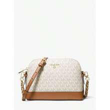 Michael Kors Michael_kors | Large Logo Dome Crossbody Bag - Vanilla/acorn - View 1