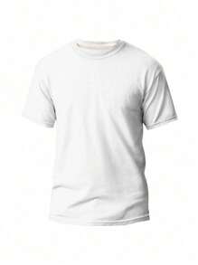 Kit 5 Plain Basic T-Shirt 100% Cotton Thread 30.1 Men's Unisex Breathable Reinforced Costume Fast Shipping!! - Black - View 3