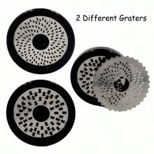 1 Picadora de queso manual de acero inoxidable, rallador de queso, molinillo multifuncional de cocina, artículos de cocina, artículos de repostería - Multicolor - Ver 5