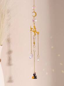 1 件金色南瓜水晶饰品，卡通动物形状园艺工艺品，适用于万圣节装饰、家居装饰、房间装饰、墙壁装饰