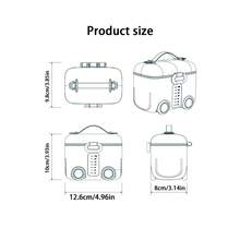 1pc Cute Car Shaped Baby Milk Powder Dispenser Box, Portable Formula Container - Multicolor - View 4