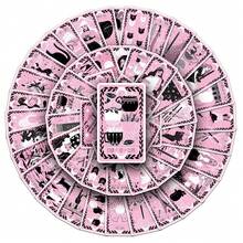 78 张粉色塔罗牌设计指南涂鸦贴纸、吉他滑板瓶保险杠头盔滑雪板笔记本电脑手机壳冰箱门行李摩托车汽车 DIY 涂鸦贴纸，完美礼物 - 彩色 - 查看 4