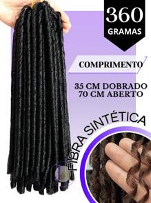 Nina Softex Original Dread Crochet Curly Hair Bundle 360 Grams 5 In 1 - Marrón Mocha - Ver 3