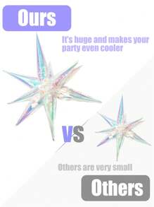 Bộ 8 bóng sao nổ nhiều màu, bóng sao nổ giấy bạc trong suốt 40 inch, thích hợp cho sinh nhật, đám cưới, tiệc độc thân, trang trí tiệc disco, trang trí bóng tiệc, sinh nhật, trang trí đám cưới, trang trí buổi hòa nhạc, trang trí tiệc nàng tiên cá, trang trí chủ đề Frozen trở lại trường ngày lễ tình nhân - Nhiều màu - Xem 4