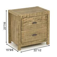 Solid Wood Night Stand, Bedside Table, End Table, Desk With Drawers For Living Room, Bedroom (Grey)