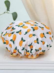 1pc Elastic Waterproof Shower Cap, Double Layer Cute Shower Cap For Kids, Waterproof - Multicolor - View 13