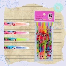 BUYTITI Package With 24 Fluorescent Double Tip Text Marking Kits With 6 Different Colors B-10023YG-PACKAGE-24PCS - 彩色 - 查看 4