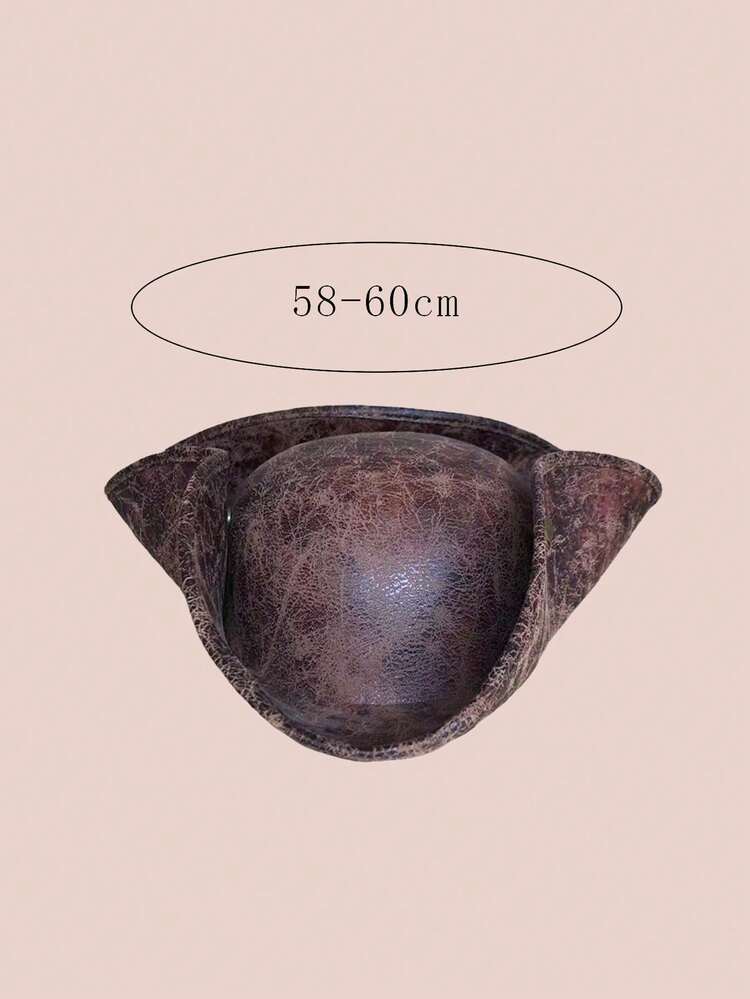 1 件复古海盗帽，三角形海盗帽适合派对装饰、服装、小丑帽、爱尔兰舞蹈服装等 - 彩色 - 查看 3