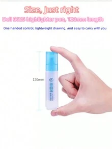 6PCS Deli S628 Marker Pen, Highlighter, Rough Marking Key Points, Taking Notes, Students Use Colored Pens For School - Multicolor - View 7