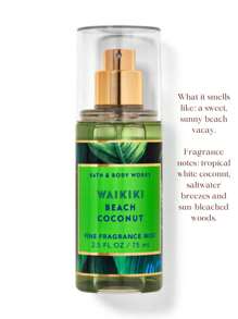 Bath And Body Works BBW Travel Size Mini Fine Fragrance Mist 2.5oz Trio 3 Piece Set - View 3