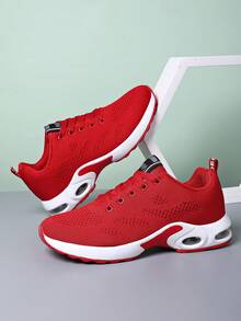 Giày chạy bộ ngoài trời thoải mái và thoáng khí cho nam siêu nhẹ đế mềm chống trượt - Đỏ - Xem 6