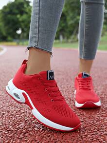 Giày chạy bộ ngoài trời thoải mái và thoáng khí cho nam siêu nhẹ đế mềm chống trượt - Đỏ - Xem 3