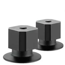 Manerales Para Regadera Negro Mate Standar 2 Pz Moderno - Negro - Ver 1