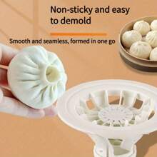 Baozi Maker Machine,6.57" Dumpling Momo Maker Mold Plastic Kitchen Gadget Tool Homemade Bao Buns Preparation Culinary Exploration Ease Of Use Cleaning - Multicolor - View 4