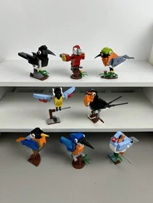 Birdie Set, Multiple Birdie Building Toys, Stress Relieving Building Toys, 8 In 1, Multiple Assembly Forms, Creative Assembly Room Decoration - Multicolor - View 10