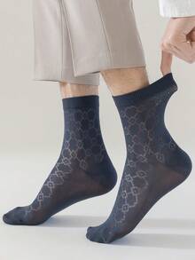 5双男士薄款冰丝透气除臭商务休闲船袜，夏季 - 彩色 - 查看 2