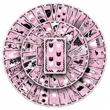 78 张粉色塔罗牌设计指南涂鸦贴纸、吉他滑板瓶保险杠头盔滑雪板笔记本电脑手机壳冰箱门行李摩托车汽车 DIY 涂鸦贴纸，完美礼物 - 彩色 - 查看 6