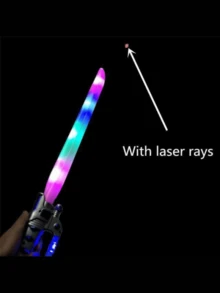 Swords  Led Strong Sound Laser Sight Ready Delivery 52 Cm - Thanh kiếm đèn LED - Xem 3