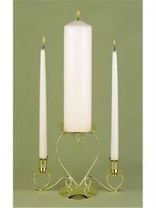 Hortense B. Hewitt 95095 Ivory Unity Candle Set - 彩色 - 查看 1