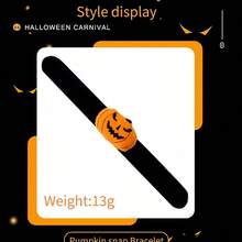 1pc  Halloween Decorations, Pop Rings, Ghost Parties, Party Costumes, Props, Pumpkin Spiders, Wristbands - Multicolor - View 4