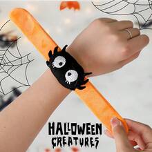 1pc  Halloween Decorations, Pop Rings, Ghost Parties, Party Costumes, Props, Pumpkin Spiders, Wristbands - Multicolor - View 3