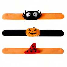 1pc  Halloween Decorations, Pop Rings, Ghost Parties, Party Costumes, Props, Pumpkin Spiders, Wristbands - Multicolor - View 7