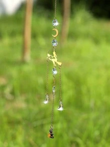 1 件金色南瓜水晶饰品，卡通动物形状园艺工艺品，适用于万圣节装饰、家居装饰、房间装饰、墙壁装饰