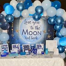 45 unidades Globos de látex azules redondos de 10 pulgadas, excelentes para cumpleaños, graduación, boda, decoración de fiestas - Globos decorativos para fiestas de todas las temporadas, Navidad