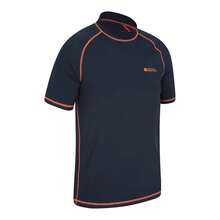 Mountain Warehouse Mens UV Protection Rash Top (Navy) - Navy Blue - View 2