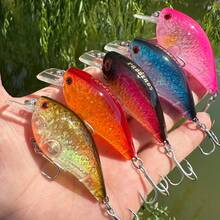 1 件鱼饵 7 厘米 10.5 克 浮动摇摆器 人造硬饵 远投 优质三叉钩 鲈鱼 梭子鱼渔具 - 彩色 - 查看 2