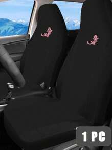 1 Pieza De Funda De Asiento De Gecko Rosado Y Negro